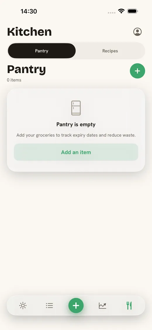 ark.fit — pantry, recipes and proposed meals in an encrypted household